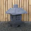 Product image 1 of the product “Japanese style Garden Lantern, made from Andesit Stone. Multipart. 40 cm Height, Roof is 30 cm width. ”